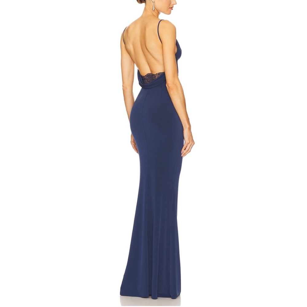 Revolve - Katie May - Surreal gown in deep blue - lace detail